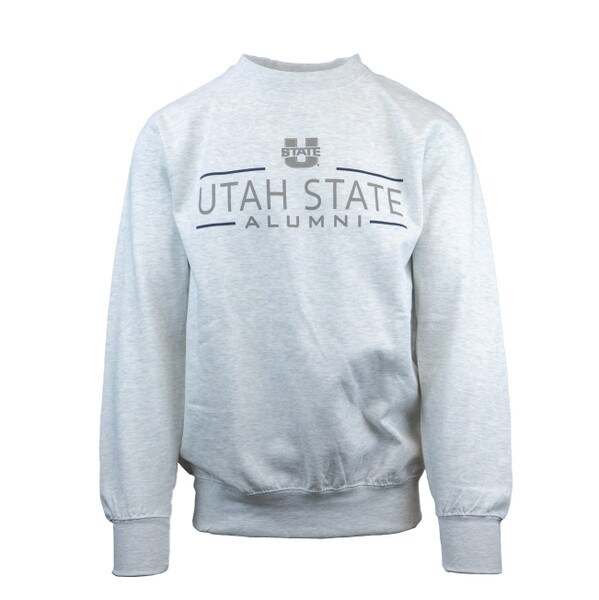 Utah State alumni gray crew sweatshirt